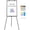 Black, variant on DOLLAR BOSS Large Whiteboard Easel with Stand 36" x 24" Height Adjustable Tripod Stand Portable Magnetic Dry Erase White Board, 3' x 2' Flipchart White Board for Office Home Classroom, Sliver