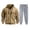 Brown/Grey, variant on Men's Tracksuit Set 2 Piece Set Full Zip Casual Jogging Suits with Jogger Jackets And Pants Warm up Outfits Green Large