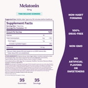 (3 pack) Natrol® Time Release Melatonin 10mg, Adult Sleep Gummies, Strawberry-Flavored Gummies, 35 Servings
