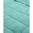 thumbnail image 6 of Quilted Microfiber 41"x60" Weighted 10lb Blanket, Turquoise by Blue Nile Mills, 6 of 10