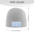 thumbnail image 3 of Junzan White Bule Glitter Mens Winter Hats Thick Knit Cuff Beanie Cap Beanie Hat, 3 of 7