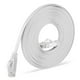 thumbnail image 1 of Cable Ethernet Cat 6 de 20 m, cable de red plano RJ45, velocidad de 1000 Mbit/s, cable LAN Gigabit, cable de conexión a Internet de banda ancha plano para módem de PC, PS5, Xbox Switch, blanco, 20, 1 of 5