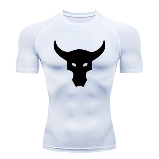Camiseta deportiva de manga corta de secado rápido, ropa base para correr, ropa de entrenamiento para gimnasio, mallas elásticas transpirables que absorben el sudor para hombres