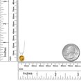 thumbnail image 4 of Gem Stone King 1.50 Ct Round Yellow Citrine 14K White Gold Pendant With Chain, 4 of 5