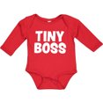 thumbnail image 3 of Inktastic Tiny Boss Boys or Girls Long Sleeve Baby Bodysuit, 3 of 5