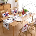 thumbnail image 3 of 4th of July Table Runner Patriotic Stars Table Runners Independence Day Fireworks Cotton American Flag Linen Dresser Scarf Kitchen Dining Table Decor for Memorial Day Holiday Party 13.8x90 Inch, 3 of 8