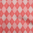 thumbnail image 1 of oneOone Georgette Viscose Bright Red Fabric Check Sewing Material Print Fabric By The Yard 42 Inch Wide, 1 of 4
