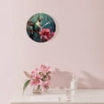 thumbnail image 3 of 10 Inch Wall Clock Battery Operated Silent Clock Decorative for Office, Kitchen, Outdoor, Living Room，Butterfly Bird Flower Painting, 3 of 4