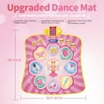 thumbnail image 4 of Dance Mat-Dance Game Toys Gift for Girls Boys 3-12 Year Old-Electronic Dance Play Mat With 8 Challenge Levels,Built-in Music,Touch Sensitive LED Light Up-Christmas Birthday Gift Ideas for Kids, 4 of 7