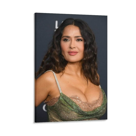 Salma Hayek Hot Girl Sexy Poster (37) Canvas Art Poster and Wall Art Picture Print Modern Family bedroom Decor Posters 12x18inch(30x45cm)