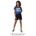 thumbnail image 3 of SpongeBob 100 Days Smarter Women's Crop Top T-Shirt, Royal, Large, 3 of 4