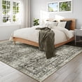 thumbnail image 6 of Garvee 8x10 Vintage Area Rugs Washable Rug for Living Room, Non Slip Non Shedding Soft Indoor Carpet, Retro Oriental Floral Print Rugs for Bedroom Home Office, Camel, 6 of 7