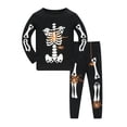 thumbnail image 2 of LIIPEE Halloween Graphic Pajamas For Girls Long Sleeve Tees And Pants Pajama Set 2 Piece Kids Autumn Comfortable Cute Everyday Sleepwear,2-3 Years, 2 of 7