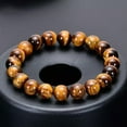 thumbnail image 2 of HOOUN Natural Handmade Stone Tiger Eye Bracelet Tiger Eye Beads Bracelet for Men Women-063, 2 of 9