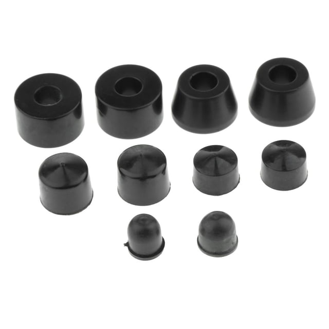 Bujes de Monopatín shamjiam Cónicos y Cilíndricos Negro 85a