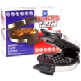 thumbnail image 1 of Máquina para hacer gofres bcoww, con forma de Texas, 800 W, acero inoxidable, 1 of 9