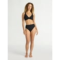 thumbnail image 3 of Time and Tru Women’s and Women's Plus Hi Cut High Rise Bikini Bottoms, Sizes XS-2X, 3 of 6