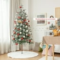 thumbnail image 3 of Gymax 6 FT Pre-lit Snow Flocked Christmas Tree Artificial Xmas Tree w/ 250 LED Lights, 3 of 10