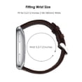 thumbnail image 3 of Mignova for Fitbit Versa Classic Leather Accessory Band for Women Men,Genuine Leather Replacement Bracele Wrist Watch Band for Fitbit Versa Fitness Smart Watch (Dark Brown), 3 of 5