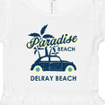 thumbnail image 4 of Inktastic Paradise Beach in Delray Beach with Palm Trees and Car Girls Toddler Dress, 4 of 5