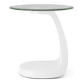 thumbnail image 5 of Furniture of America Maore Glass Top End Table, White, 5 of 6