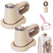2025 Vacuum Steamer for Clothes, 1000w Ultra-Quiet Handheld Steamer, Handheld Travel Garment Steamer Iron Rapid Heating - Instant Wrinkle Removing for Clothes, Home & Travel (2 Set)