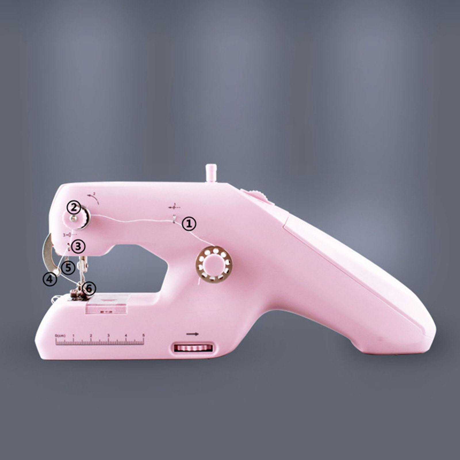Mini Handheld Sewing Machine Stitch Quick Adult Beginners Cordless Electric Sewing Machine for Quilting, Home Travel Use, DIY Clothes Knitting