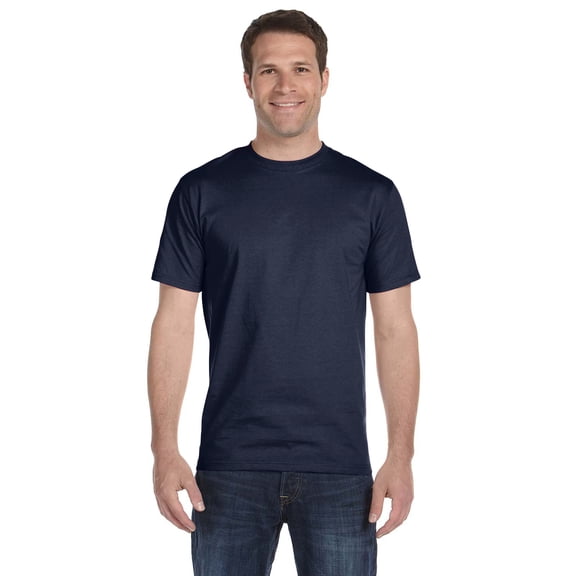 Gildan G800 Adult 50/50 T-Shirt, Sport Dark Navy, 2XL, Pack Of 2, Men's T-Shirt