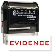 Large Self-Inking Evidence Stamp with Mint Green Ink