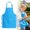 Sky Blue, variant on Lightweight Breathable Printed Cooking Apron For Junior Learners — Ergonomic Cut, Soft Breathable Fabric and Adjustable Straps for Daily Kitchen Use and Cooking Classes