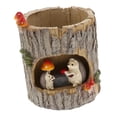 thumbnail image 1 of Zorion Tree Stump Pot Decorative Figurine Cute Multipurpose Plant Pot Tabletop Ornament Hedgehog, 1 of 9