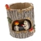 thumbnail image 1 of Figura decorativa de tocón de árbol para maceta, bonita maceta para mesa de interior y exterior. Erizo, 1 of 8
