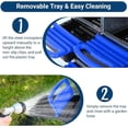 thumbnail image 3 of Luku Zinc Alloy Egg Laying Box, Wall-Mounted Metal Chicken Nesting Box with Compartments, Blue, 3 of 7