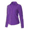 thumbnail image 3 of MixMatchy Women's Fleece Button Down Casual Long Sleeve Shacket Shirt Jacket, 3 of 4