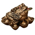 thumbnail image 3 of TISHITA 2x Grenouille de Richesse Fortune Chan Chu Argent Chance Prospérité Feng, 3 of 7