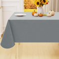 thumbnail image 1 of Rectangle Table Cloth x Wipeable Vinyl Tablecloths Protector Oil Spill Proof Plastic Table Cover for Dining Picnic Camping Outdoor, 1 of 6