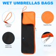 thumbnail image 2 of Uxcell 1-Pack Bolsas de Paraguas Húmedos, 13.8x4.7 Pulgadas Cubierta Reversible de Paraguas Impermeable de Tela Oxford [Naranja], 2 of 7