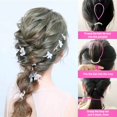 thumbnail image 2 of Hair Tail Tools, 6 Pcs Topsy Hair Loop Styling Set, 4 Pcs French Braid Tool Loop, 2 Pcs Tail Braiding Combs, 50 Black Rubber Bands, 2 of 5