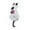 White, variant on Cat Wall Clock with Moving Tail in White, Acrylic, Silent Mechanism, 32x20x5cm, Swinging Tail, Minimalist Wall Decor for Cat Lovers