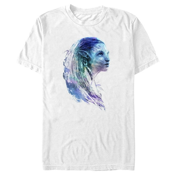Men's Avatar: The Way of Water Ocean Neytiri  Graphic Tee White Medium