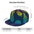 thumbnail image 4 of Kdxio Abstract Bright Pineapple Fruit Retro Print Snapback Hat for Men Women,Adjustable Baseball Cap, 4 of 7