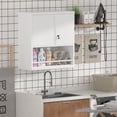 thumbnail image 4 of Marcree Metal Garage Cabinets, Lockable Storage Cabinet, Metal Cabinet with Open Storage, Upper Tool Cabinet for Basement, Wall Mounted Cabinets for Shop, 4 of 8