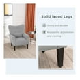 thumbnail image 4 of Hommow Mid Century Wingback Arm Chair,High Back Accent Chair,Gray, 4 of 8