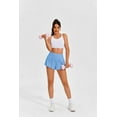 thumbnail image 3 of Pinspark Flowy Shorts for Women 2 in 1 Running Workout Gym Athletic Tennis Short High Waisted Active Wear with Pockets, 3 of 9