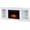 White, variant on Real Flame Eliot 81" Grand Electric Fireplace TV Stand in White