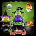 thumbnail image 2 of Globo de bruja y mago para Halloween, calabaza amarilla, fantasma, mamá, suministros de decoración para fiesta de Halloween, juguete para niños, 2 of 4