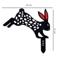 thumbnail image 5 of Animal Silhouette Stake Bunny Rabbit Garden Stake Yard Art Lawn Outdoor Patio Home Decor Floral Cutouts Metal Easter Decorations Country, 5 of 8