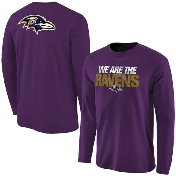 Men's Baltimore Ravens Purple Statement Long Sleeve T-Shirt
