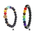 thumbnail image 4 of Guardurnaity Pulseras de roca de lava de 8MM, difusora ajustable Multicolor, exquisitas cuentas de Buda, cuerda de mano, accesorios para mujeres, Ropa, zapatos y accesorios Miscelánea, 4 of 6