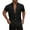 Black, variant on Men Shirts Summer Man Beach Refreshing Casual Short Sleeve Loose Fit Button Down Top
